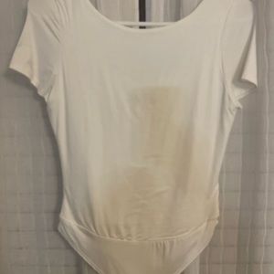 Scoop neck body suit